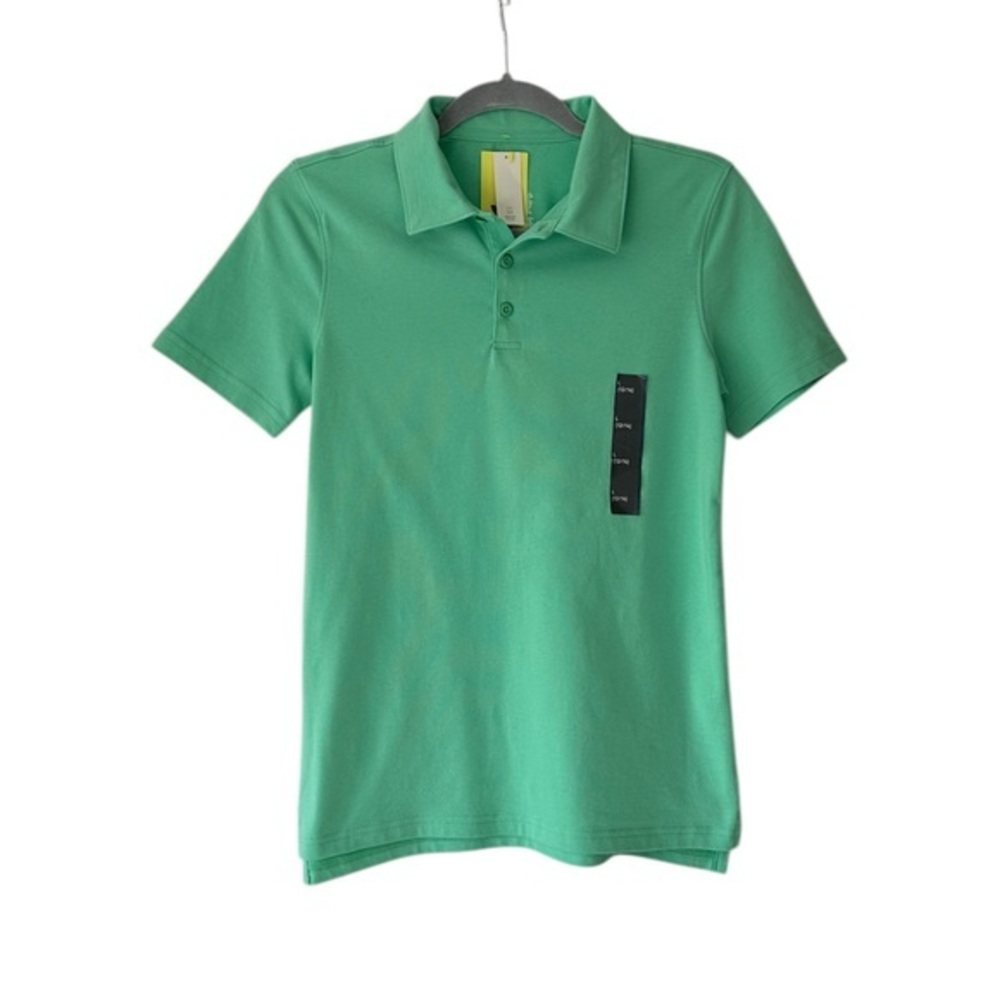 All In Motion Kids Boys Short Sleeve Polo Shirt Green Size L(12/14)